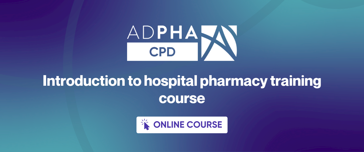 Introduction to hospital pharmacy training course